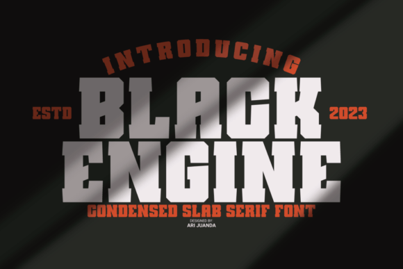 Black Engine: A Timeless Slab Serif for Modern Editorial Design