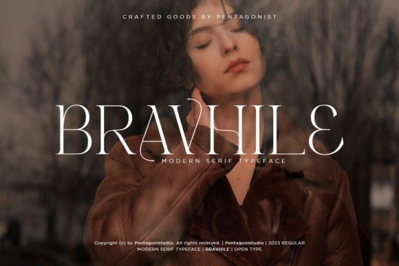 Bravhile: A Timeless Serif Font for Digital Branding
