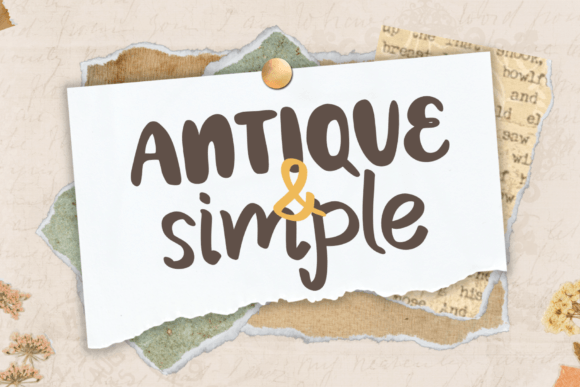 Bringing Vintage Charm with Antique Simple Font