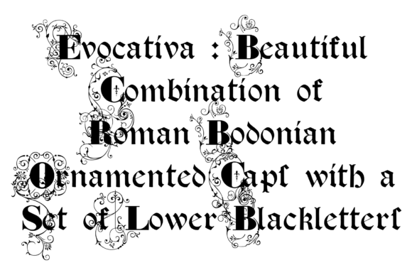 Evocativa: A Blackletter Font for Bold Brand Campaigns