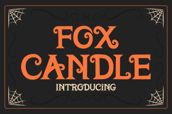 Fox Candle Font for Editorial Design