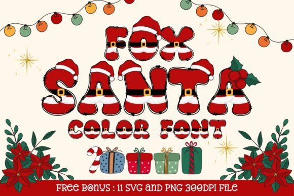 Fox Santa Font for Holiday Campaigns