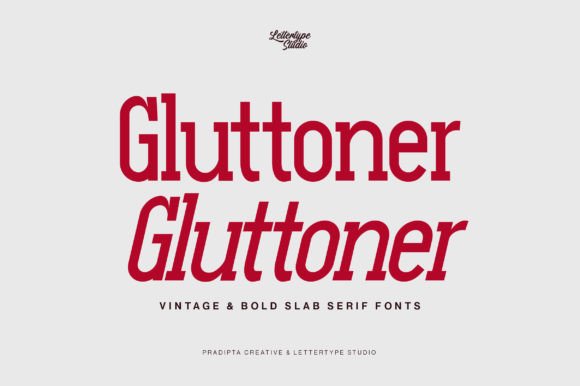 Gluttoner Slab: A Bold Serif Font for Modern Branding