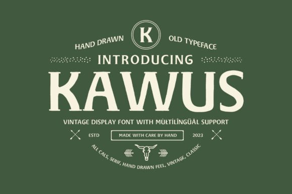 Kawus: A Timeless Serif Font for Editorial Design