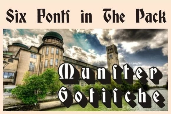 Munster Gotische Font for Handmade Creations