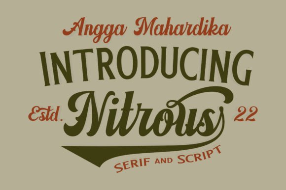 Nitrous: A Timeless Script Font for Editorial Design
