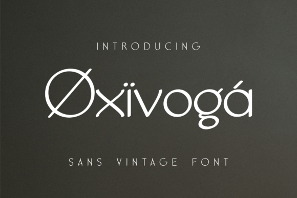 Oxivoga: A Modern Sans Serif Font for Branding Projects