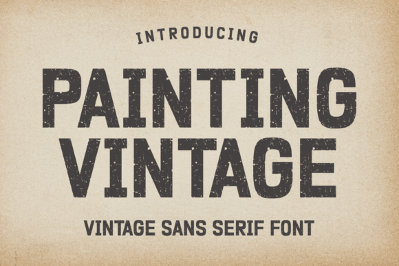 Painting Vintage: A Font with a Timeless Touch