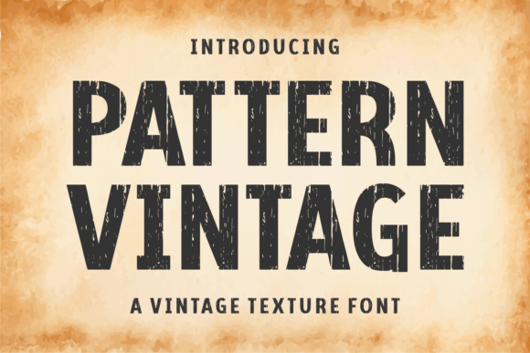 Pattern Vintage: A Bold Sans Serif Font for Modern Branding
