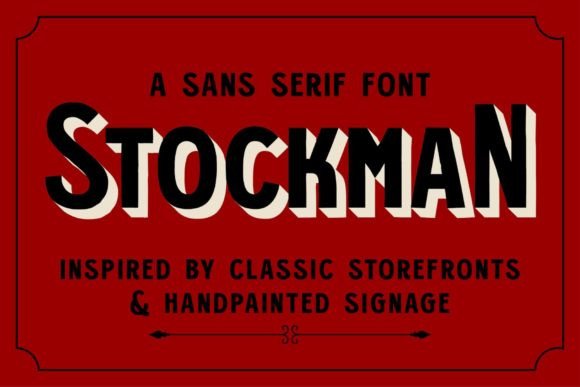 Stockman: A Vintage-Inspired Sans Serif Font for Editorial Design