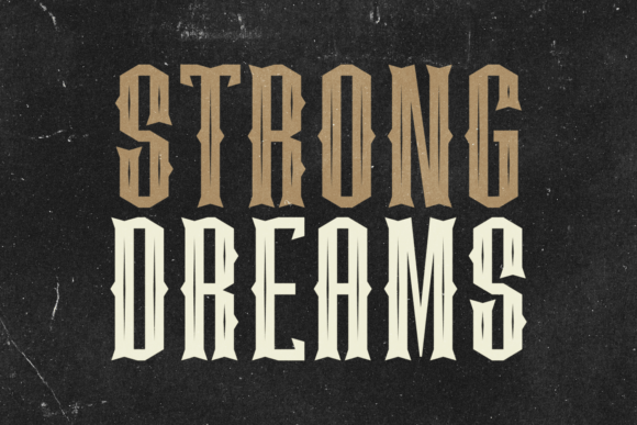 Strong Dreams: A Vintage-Style Font for Timeless Typography