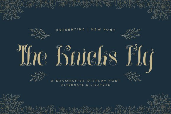 The Knicks Fly: A Decorative Font for Bold Visuals