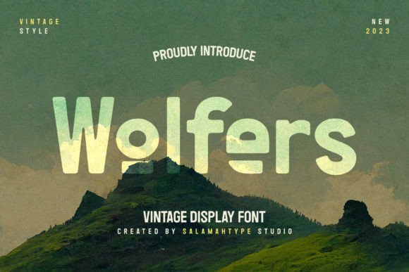 Wolfers Font for Vintage Branding and Campaign Design